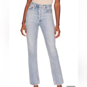 Agolde Riley High Rise Straight Crop